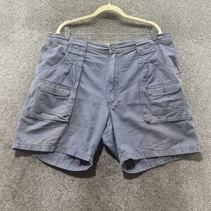 Red Head Cargo Shorts Mens 42 Gray Cotton 7in Inseam Hiking Outdoor Y2k